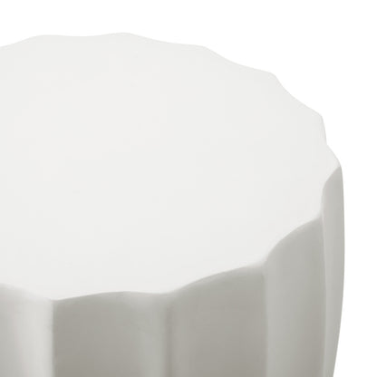 Oikiture Side Table Terrazzo Concrete Outdoor Stand-BedSide Tabless-PEROZ Accessories