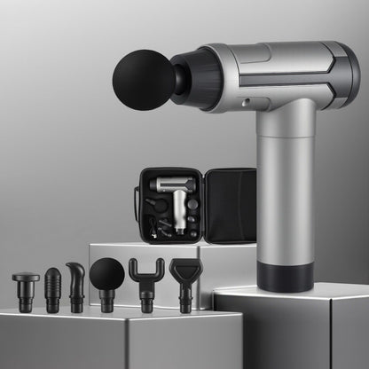 Everfit Massage Gun 30 Speed 6 Heads Vibration Muscle Massager Chargeable Black-Health &amp; Beauty &gt; Massage &amp; Relaxation &gt; Massagers-PEROZ Accessories