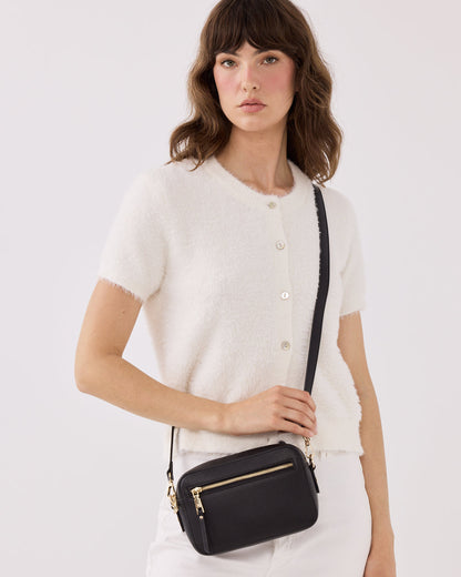 Nina Zip Front Cameral Crossbody Bag-Handbags-PEROZ Accessories