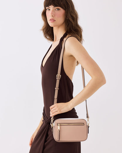 Nina Zip Front Cameral Crossbody Bag-Handbags-PEROZ Accessories