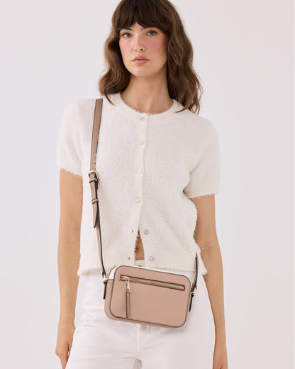 Nina Zip Front Cameral Crossbody Bag-Handbags-PEROZ Accessories