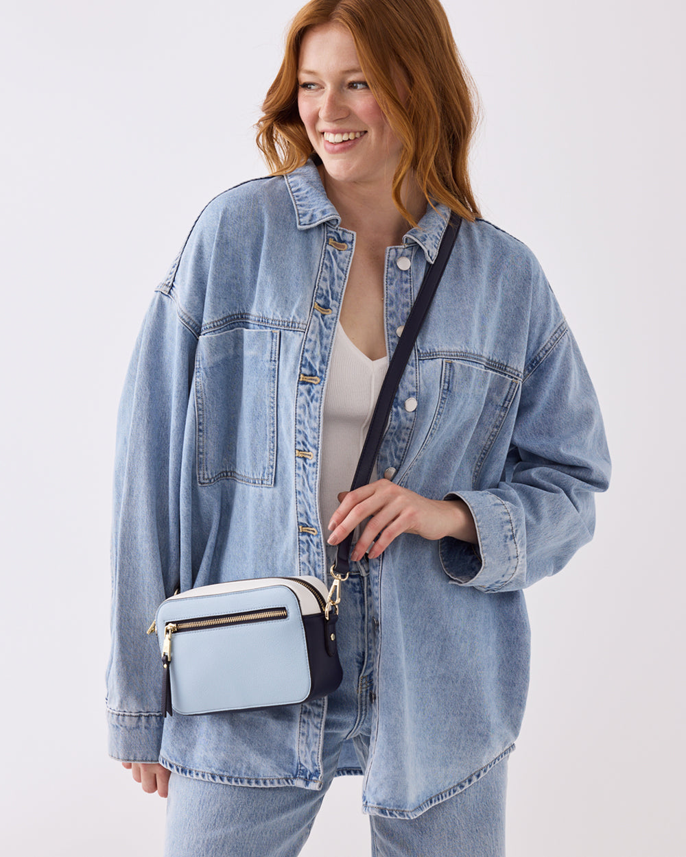 Nina Zip Front Cameral Crossbody Bag-Handbags-PEROZ Accessories