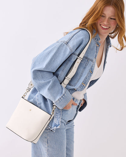 Remi Zip Top Bucket Crossbody Bag-Handbags-PEROZ Accessories