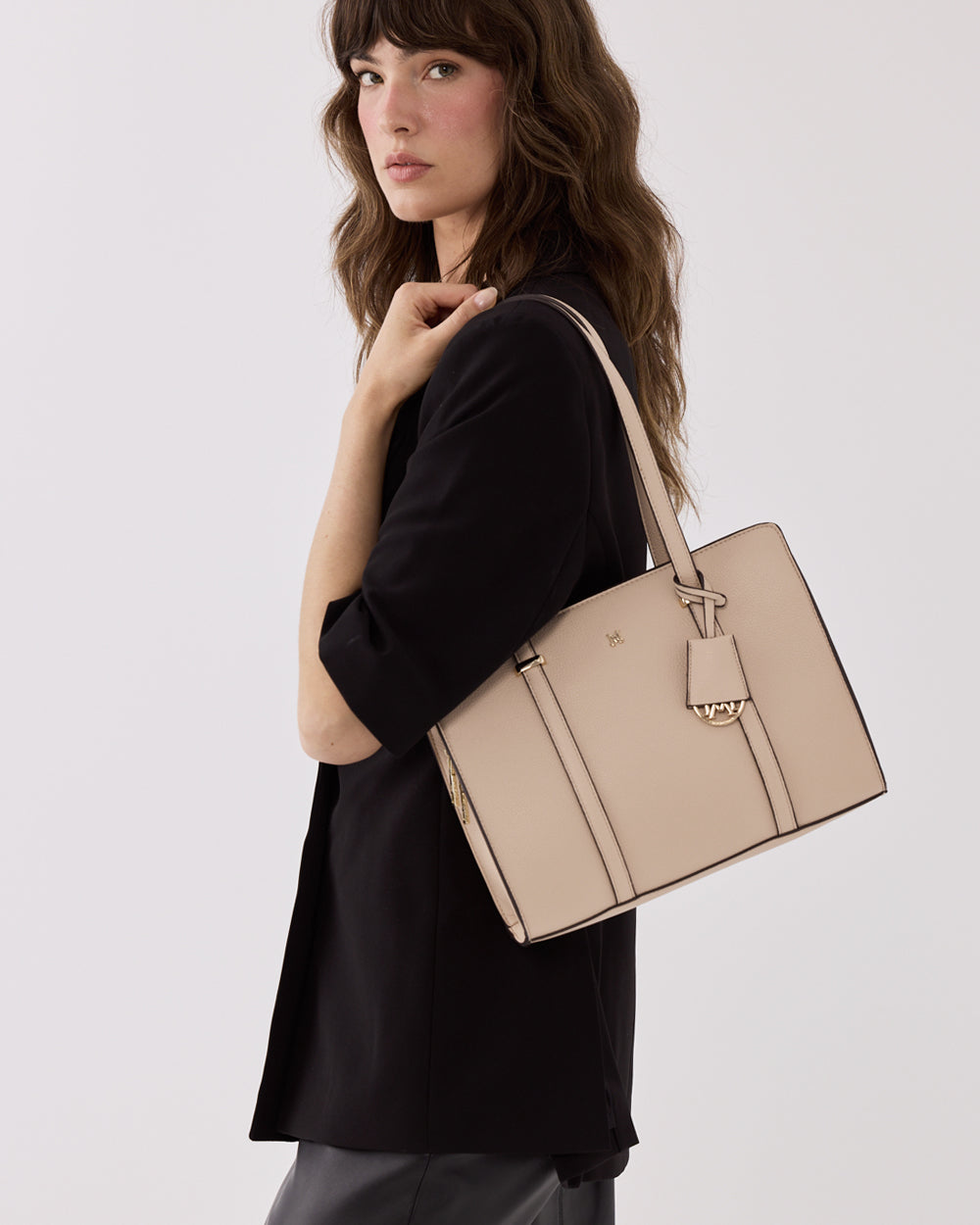 Annabelle Slim Medium 3 Compartment Tote-PEROZ Accessories