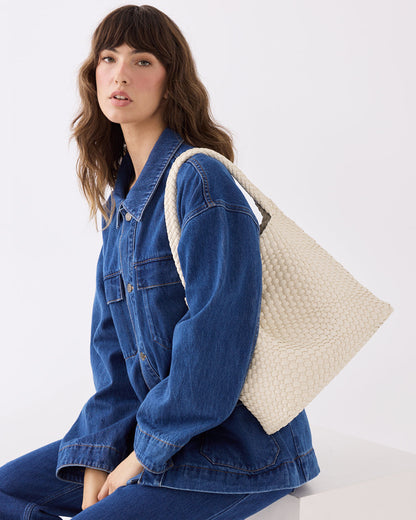Lydia Weave Large Hobo-Handbags-PEROZ Accessories