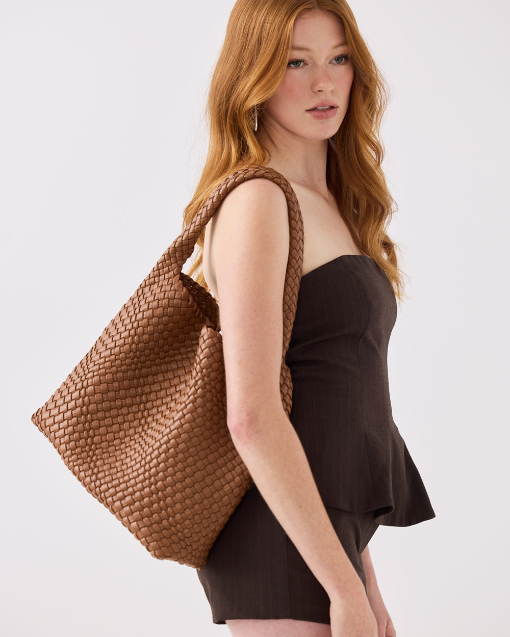 Lydia Weave Large Hobo-Handbags-PEROZ Accessories