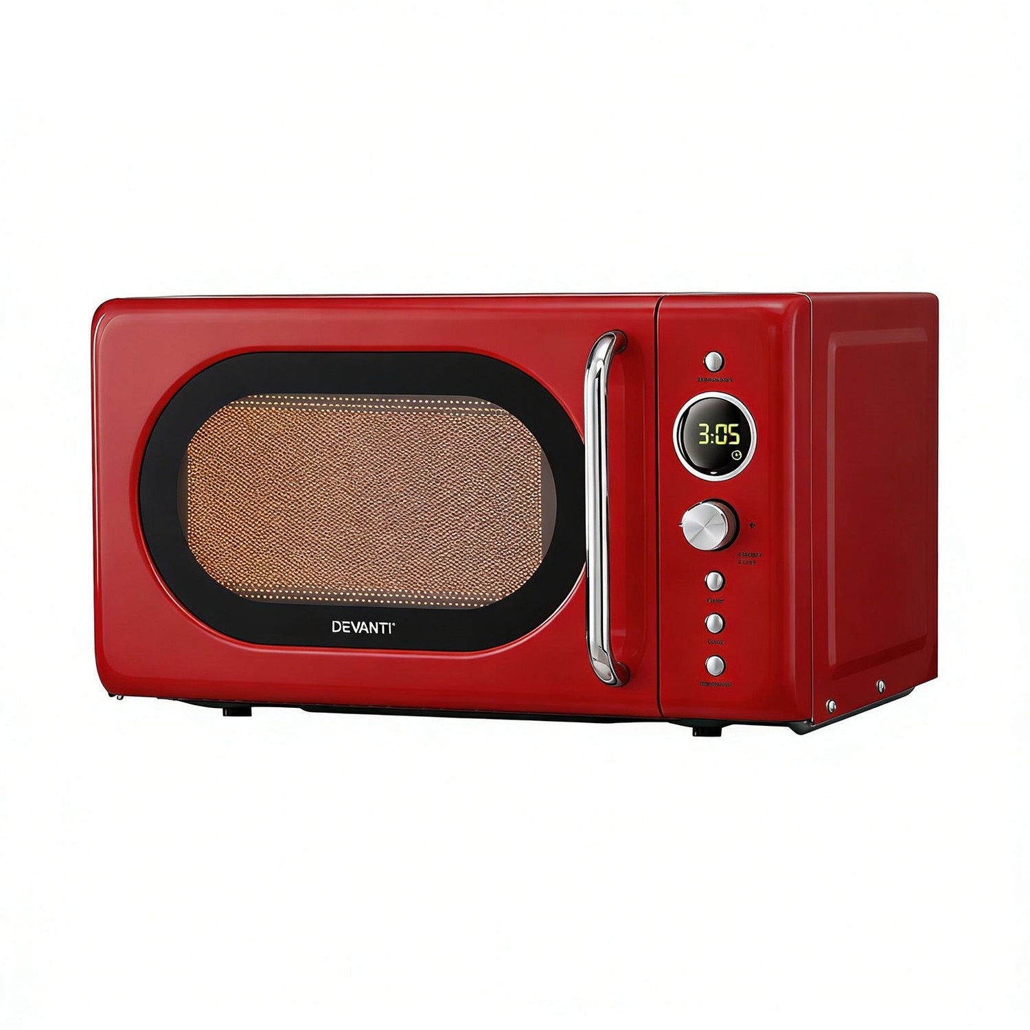 Devanti 20L Microwave Oven 700W Red-Appliances > Kitchen Appliances > Microwave Ovens-PEROZ Accessories