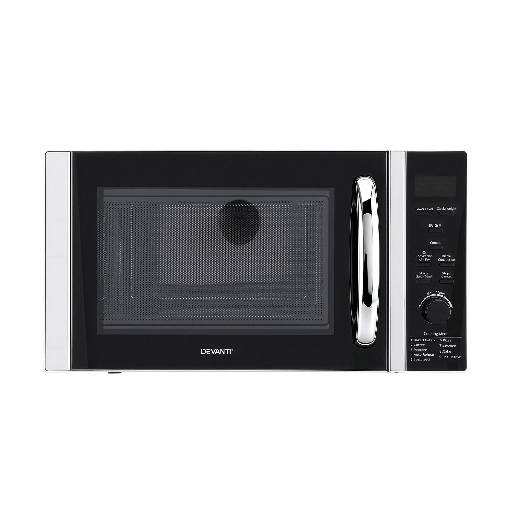 Devanti 30L Microwave Oven 4-IN-1 Air Fryer Convection Grill-Appliances > Kitchen Appliances > Microwave Ovens-PEROZ Accessories