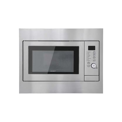Devanti Built In Microwave Oven 30L Grill Air Fry Convection Silver-Appliances > Kitchen Appliances > Microwave Ovens-PEROZ Accessories