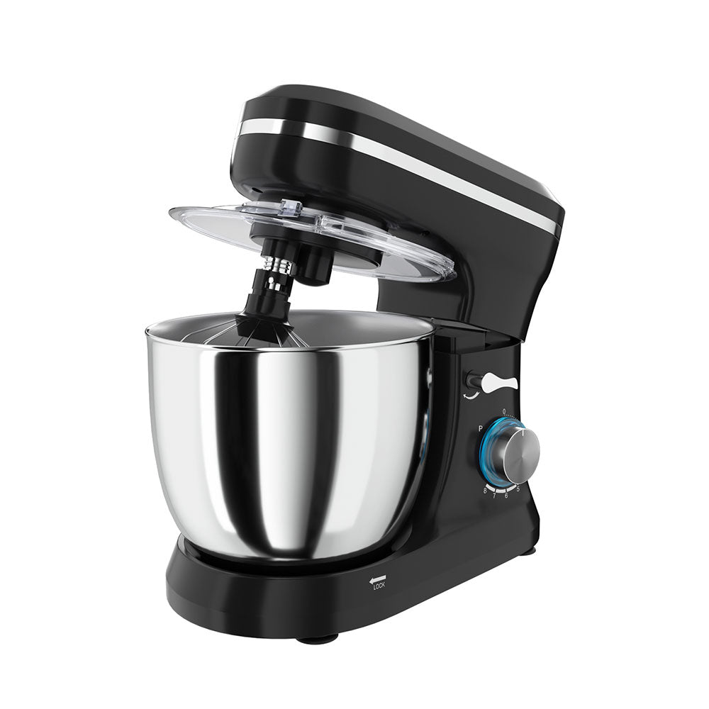 Devanti 3in1 Stand Mixer 8 Speed 5L Mix Master 400W Black-Appliances &gt; Kitchen Appliances-PEROZ Accessories