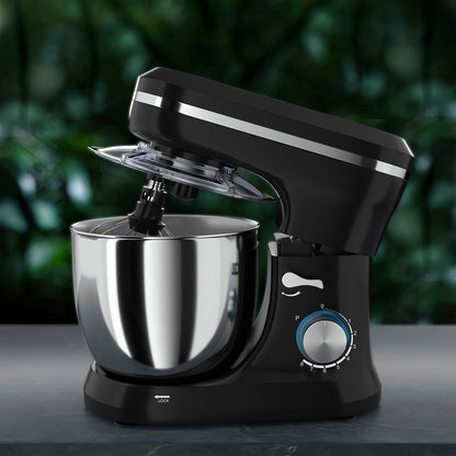 Devanti 3in1 Stand Mixer 8 Speed 5L Mix Master 400W Black-Appliances &gt; Kitchen Appliances-PEROZ Accessories