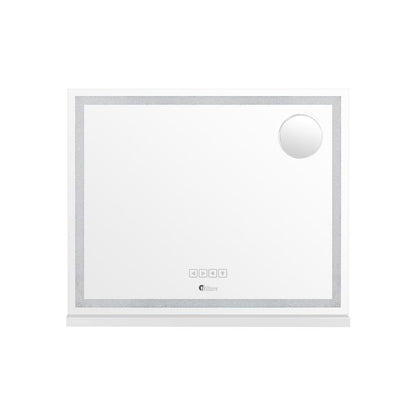 Oikiture Bluetooth Makeup Mirror Crystal LED 58x49cm-Makeup Mirrors-PEROZ Accessories