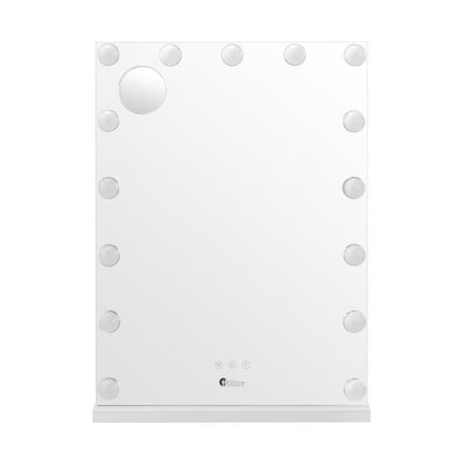 Oikiture LED Makeup Mirror Bluetooth Hollywood 61x43cm-Makeup Mirrors-PEROZ Accessories