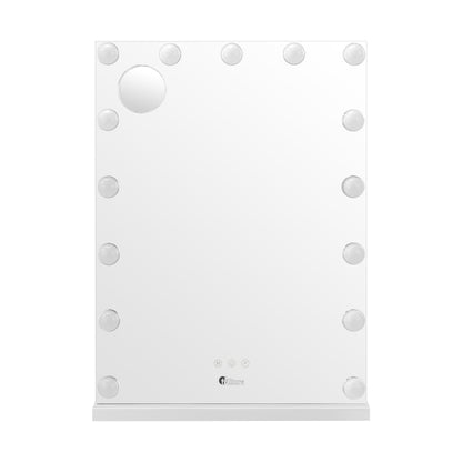Oikiture LED Makeup Mirror Bluetooth Hollywood 61x43cm-Makeup Mirrors-PEROZ Accessories