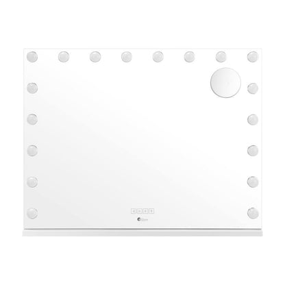 Oikiture Bluetooth Hollywood Makeup Mirrors with LED Light 80x58cm Vanity Mirror-Makeup Mirrors-PEROZ Accessories