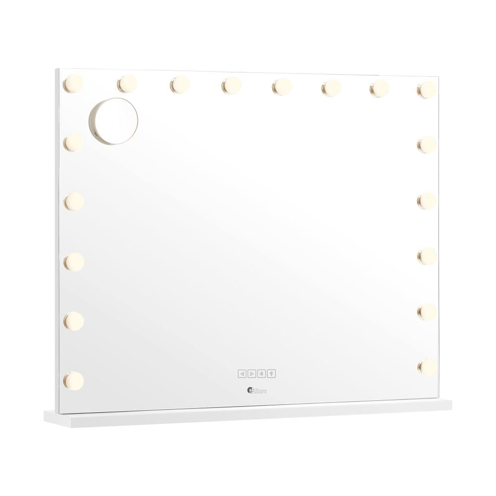 Oikiture Bluetooth Hollywood Makeup Mirror LED 80x68cm-Makeup Mirrors-PEROZ Accessories