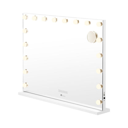 Oikiture Bluetooth Hollywood Makeup Mirror LED 80x68cm-Makeup Mirrors-PEROZ Accessories