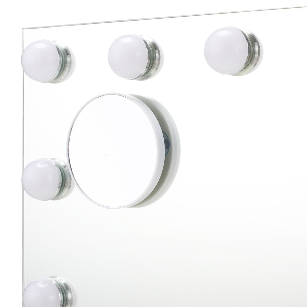 Oikiture Bluetooth Hollywood Makeup Mirror LED 80x68cm-Makeup Mirrors-PEROZ Accessories
