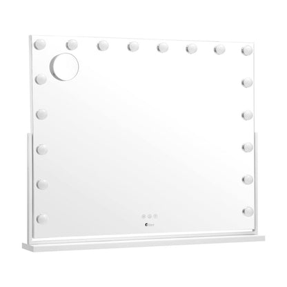Oikiture Makeup Mirrors LED Bluetooth Rotatable 80x65cm-Makeup Mirrors-PEROZ Accessories