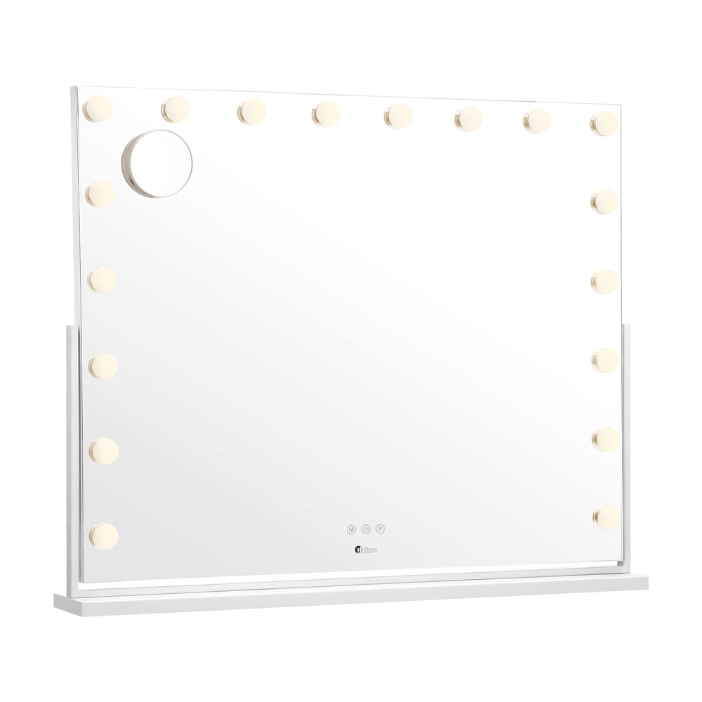 Oikiture Makeup Mirrors LED Bluetooth Rotatable 80x65cm-Makeup Mirrors-PEROZ Accessories