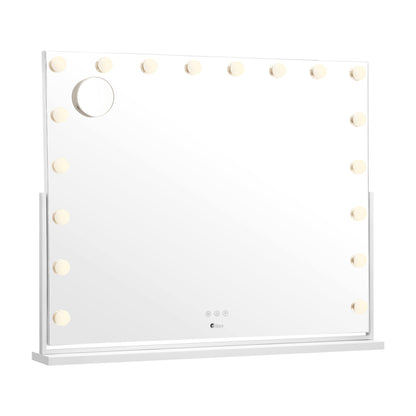 Oikiture Makeup Mirrors LED Bluetooth Rotatable 80x65cm-Makeup Mirrors-PEROZ Accessories
