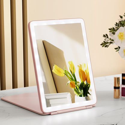Embellir Compact Makeup Mirror w/ LED Light Portable Foldable Travel Beauty Pink-Health &amp; Beauty &gt; Makeup Mirrors-PEROZ Accessories