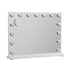 Embellir Makeup Mirror 58x45cm Hollywood Vanity with LED Light Tabletop White-Home & Garden > Decor > Mirrors-PEROZ Accessories