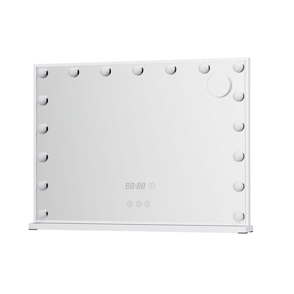 Embellir Makeup Mirror 80x60cm Hollywood Vanity with LED Light Tabletop White-Health &amp; Beauty &gt; Makeup &gt; Makeup Mirrors-PEROZ Accessories