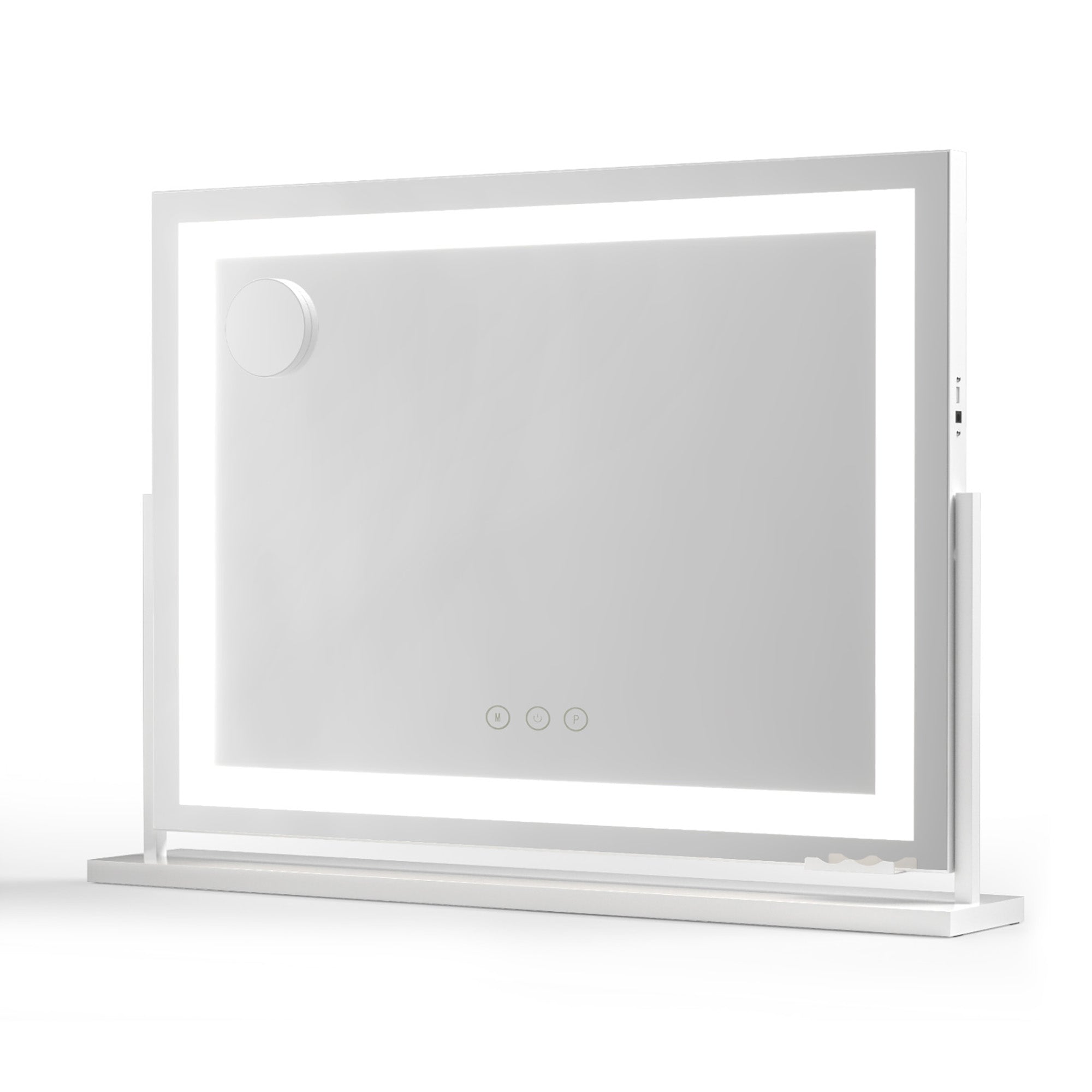 Embellir Makeup Mirror 80x58cm 360～ Rotatable Vanity Mirror with Lights Bright Light Strip Adjustable-Health &amp; Beauty > Makeup > Makeup Mirrors-PEROZ Accessories