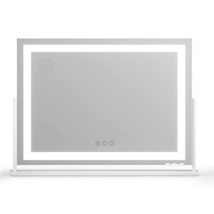 Embellir Makeup Mirror 80x58cm 360～ Rotatable Vanity Mirror with Lights Bright Light Strip Adjustable-Health &amp; Beauty > Makeup > Makeup Mirrors-PEROZ Accessories