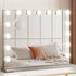 Embellir Bluetooth Makeup Mirror 58x46cm Hollywood Vanity with LED Light Wall-Furniture > Bathroom-PEROZ Accessories