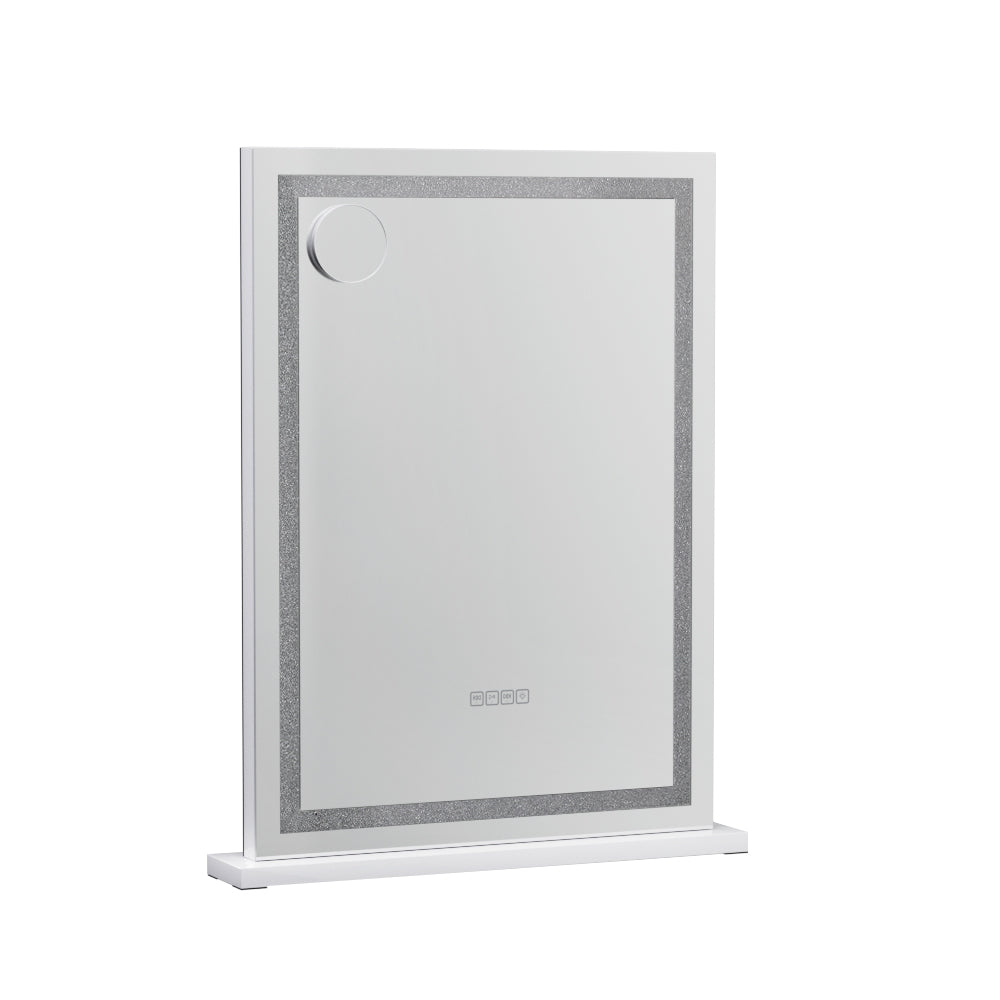 Embellir Bluetooth Makeup Mirror 58x80cm Hollywood Vanity with LED Light Crystal-Home &amp; Garden &gt; Decor &gt; Mirrors-PEROZ Accessories