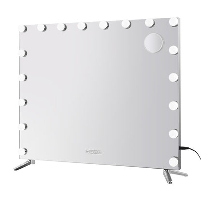 Embellir Bluetooth Makeup Mirror 80x65cm Hollywood Vanity with LED Light Wall-Makeup Mirrors-PEROZ Accessories