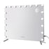 Embellir Bluetooth Makeup Mirror 80x65cm Hollywood Vanity with LED Light Wall-Makeup Mirrors-PEROZ Accessories