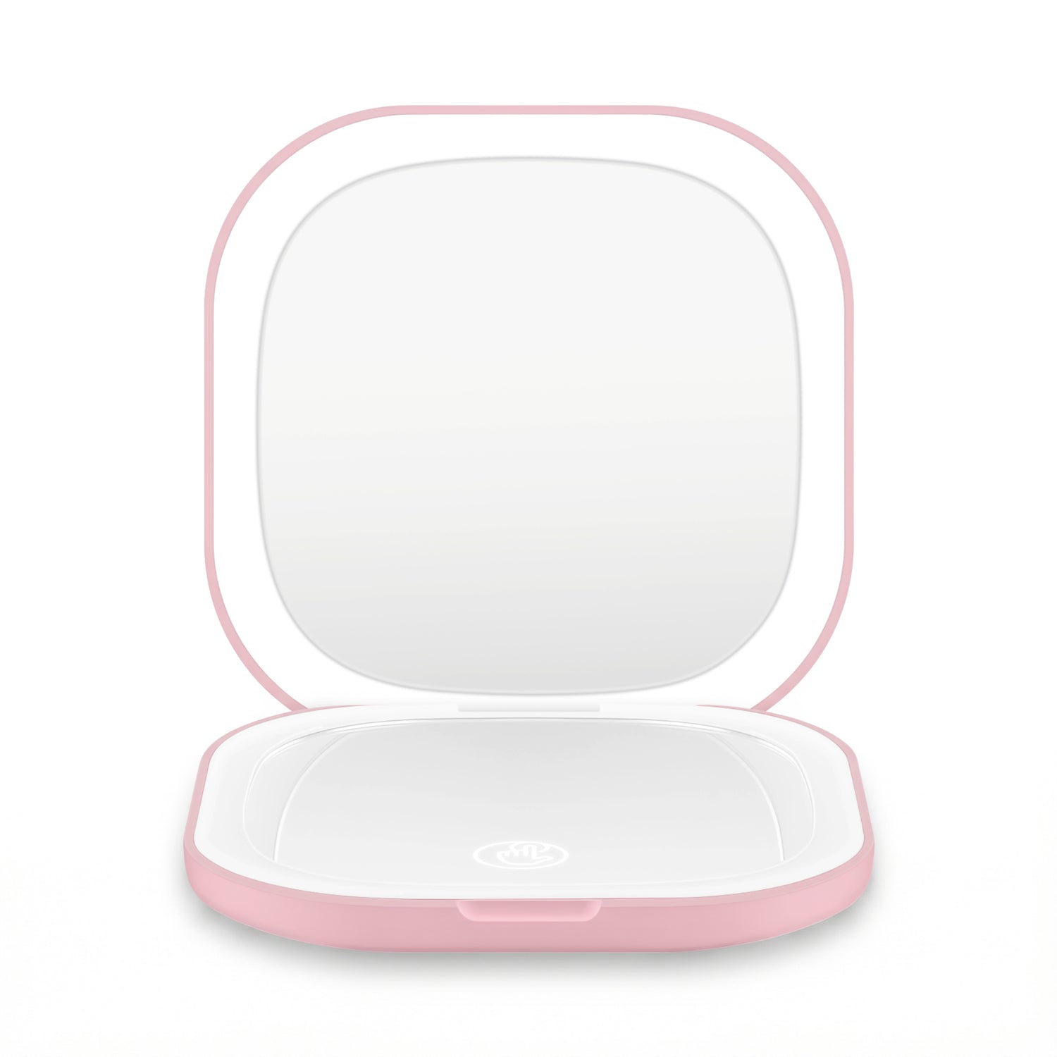Embellir LED Compact Mirror Lighted Travel Makeup Mirror Pocket-Sized 1x 10x Magnification Square Pink-Health &amp; Beauty > Makeup > Makeup Mirrors-PEROZ Accessories
