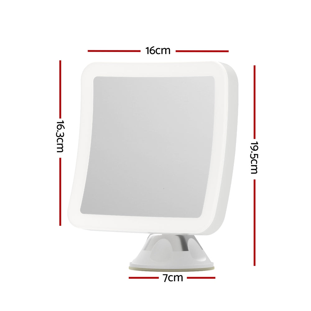 Embellir Makeup Mirror 10X Magnification LED Light Adjustable Rotation Cordless Suction Cup-Health &amp; Beauty > Makeup > Makeup Mirrors-PEROZ Accessories