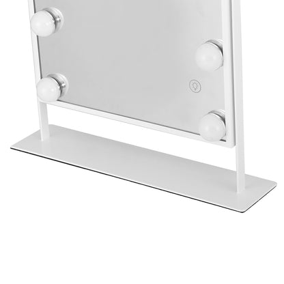 Embellir Bluetooth Makeup Mirror 30x40cm Hollywood Vanity with LED Light White-Home &amp; Garden &gt; Decor &gt; Mirrors-PEROZ Accessories