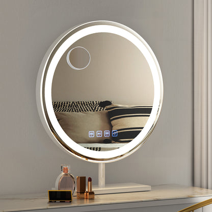 Embellir Makeup Mirror 40x40cm Hollywood Vanity with LED Light Tabletop Round-Home &amp; Garden &gt; Decor &gt; Mirrors-PEROZ Accessories