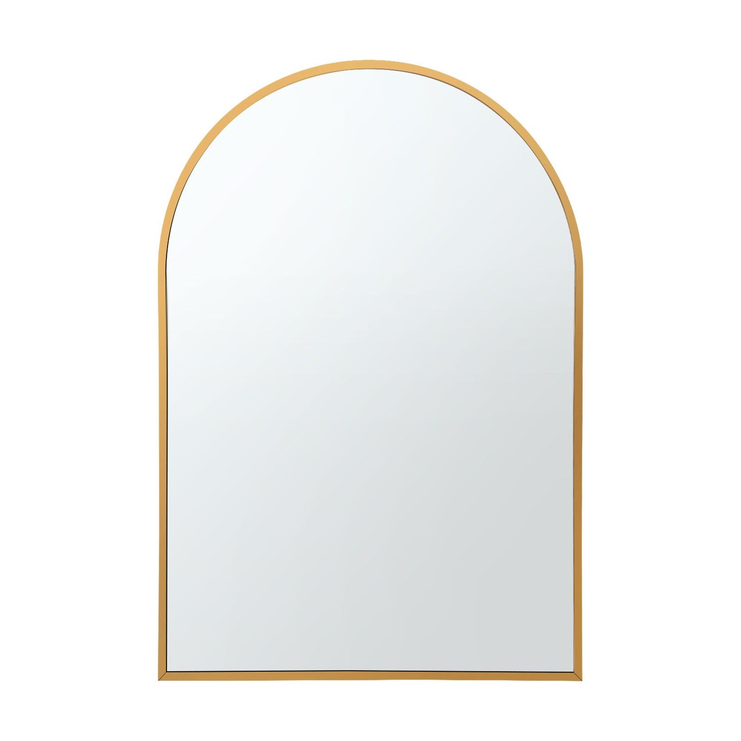 Embellir Arch Wall Mirror, Decorative Gold Frame Mirrors, 61x41cm Bathroom Vanity Mirror, Slim Frame for Living Room Entryway Bedroom Decor