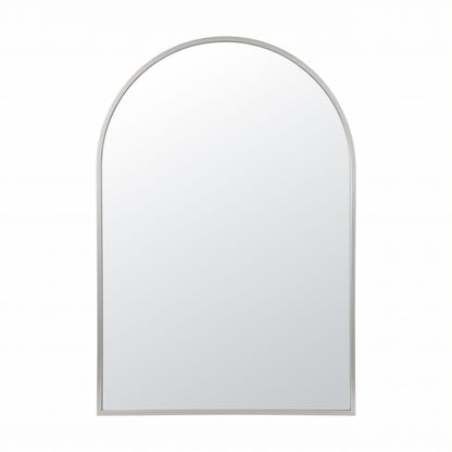 Embellir Arch Wall Mirror, Decorative Silver Frame Mirrors, 61x41cm Bathroom Vanity Mirror, Slim Frame for Living Room Entryway Bedroom Decor