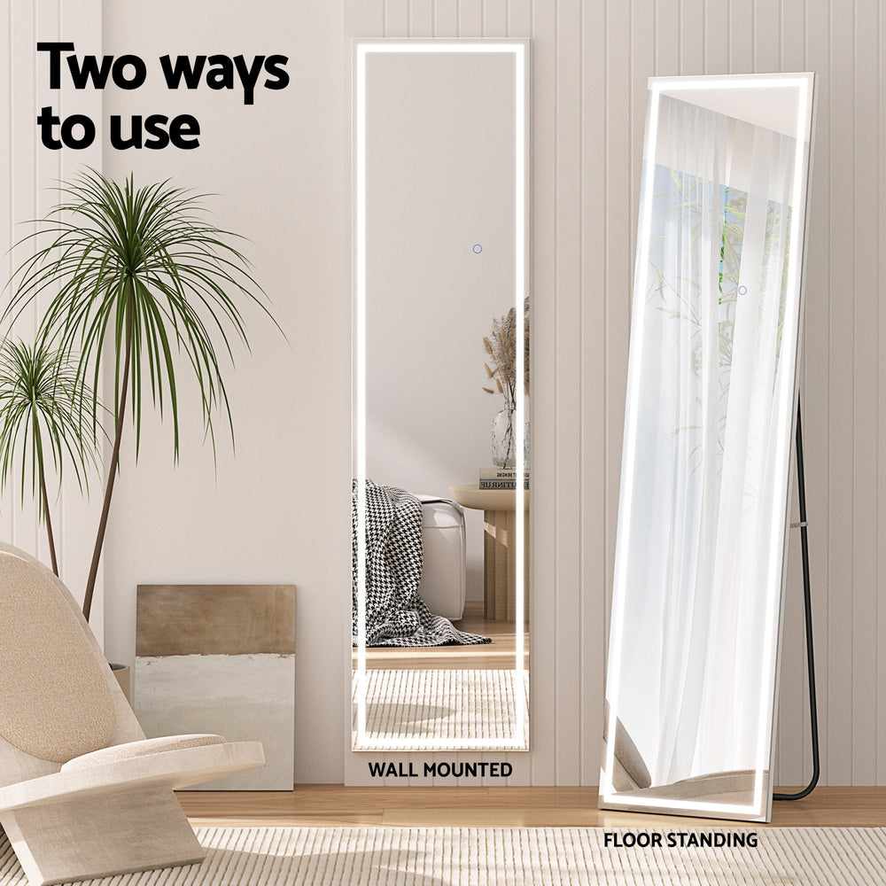Embellir Full-Length Floor Wall Mirrors LED Light-Health &amp; Beauty &gt; Makeup Mirrors-PEROZ Accessories