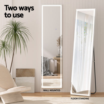 Embellir Full-Length Floor Wall Mirrors LED Light-Health &amp; Beauty &gt; Makeup Mirrors-PEROZ Accessories