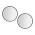 Embellir 2 Wall Mirror Makeup 70cm Home Decor Framed Mirrors Bathroom Round Black-Health & Beauty > Makeup > Makeup Mirrors-PEROZ Accessories