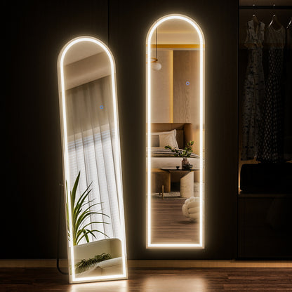 Embellir LED Full Length Mirror Floor Dressing Mirror 160cm-Home &amp; Garden &gt; Decor &gt; Mirrors-PEROZ Accessories