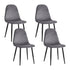Artiss Dining Chairs Set of 4 Velvet Curved Slope Grey-Furniture > Dining-PEROZ Accessories