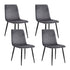 Artiss Dining Chairs Set of 4 Velvet Horizontal Slope Grey-Dining Sets-PEROZ Accessories
