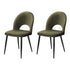 Artiss Dining Chairs Set of 2 Velvet Hollow Green-Furniture > Dining-PEROZ Accessories
