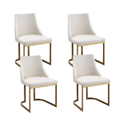 Artiss Dining Chairs Set of 4 Linen Fabric Frame Beige-Furniture &gt; Dining &gt; Kitchen &amp; Dining Chairs-PEROZ Accessories
