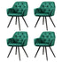 Artiss Dining Chairs Set of 4 Velvet Diamond Tufted Armchair Green-Furniture > Dining > Kitchen & Dining Chairs-PEROZ Accessories