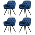 Artiss Dining Chairs Set of 4 Velvet Diamond Tufted Armchair Blue-Furniture > Dining > Kitchen & Dining Chairs-PEROZ Accessories